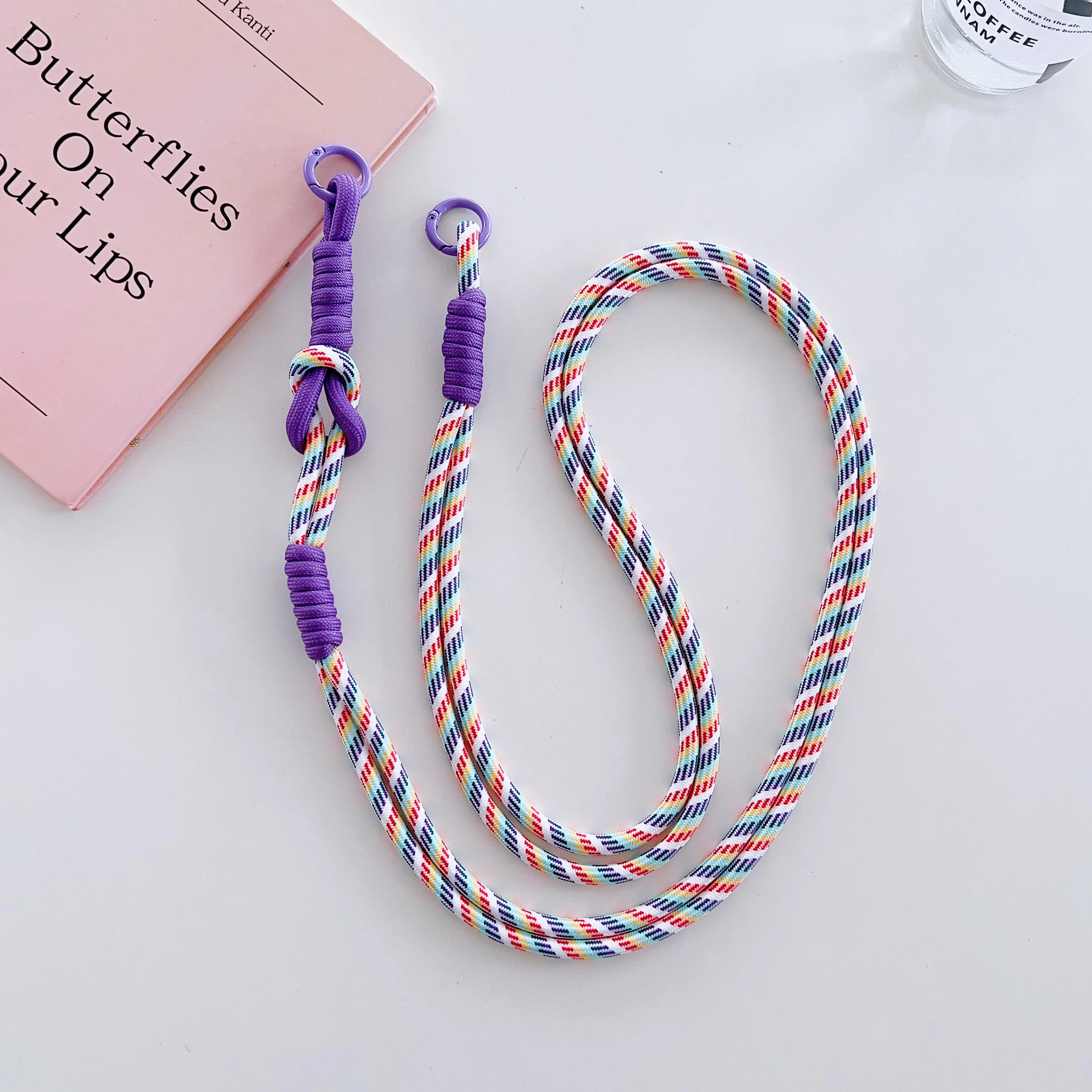 Hand-Woven Colorful Phone Lanyard Crossbody Strap