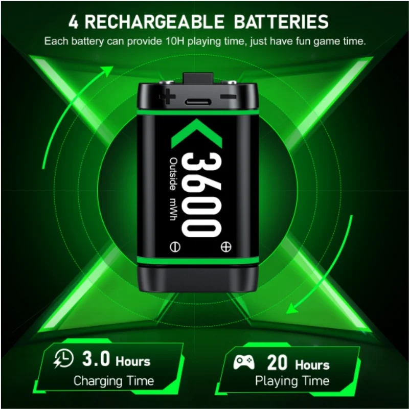 Rechargeable Xbox One Controller Battery Pack Station