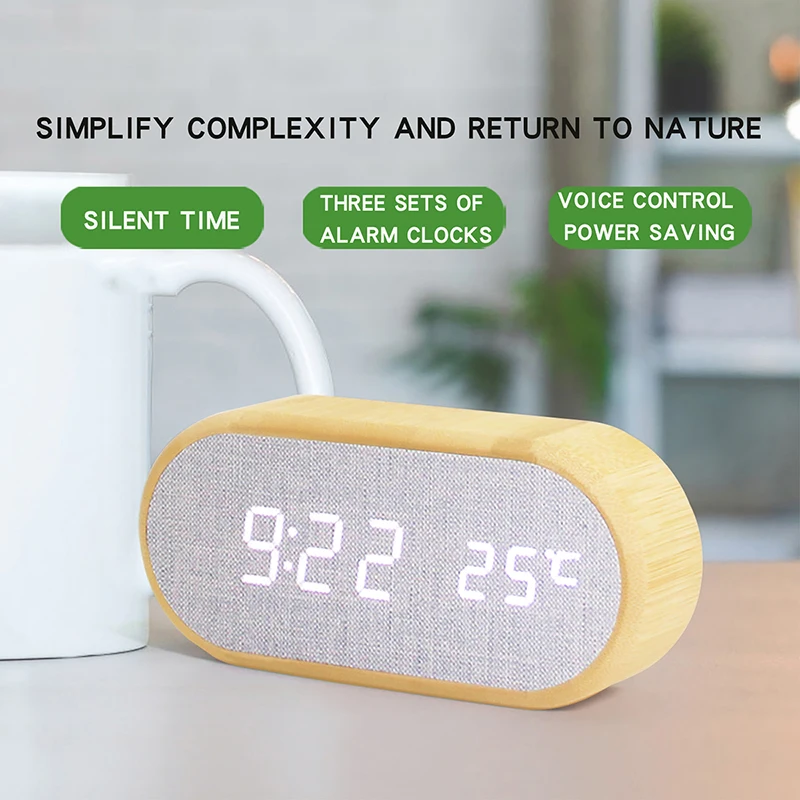 Orologio Da Parete Digale A LED Luminosà Regolabile Modalà Notturna Luminosa Orologio Da Tavolo Elettronico Intelligente Da 13,5 € | DHgate