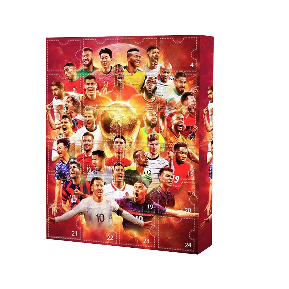 Christmas countdown calendar christmas advent calendar Countdown advent calendar football set 24 day building advent calendar soccer party birthday gift sports Christmas supplies