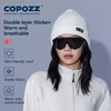 COPOZZ Winter Ski Knit Cap Gender Solid Color Wool Warm Casual Hedging Cap Ski Beanies Caps  for Men Women 3