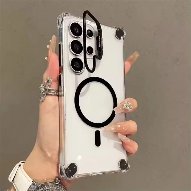 Magnetic Transparent Foldable Camera Holder Case