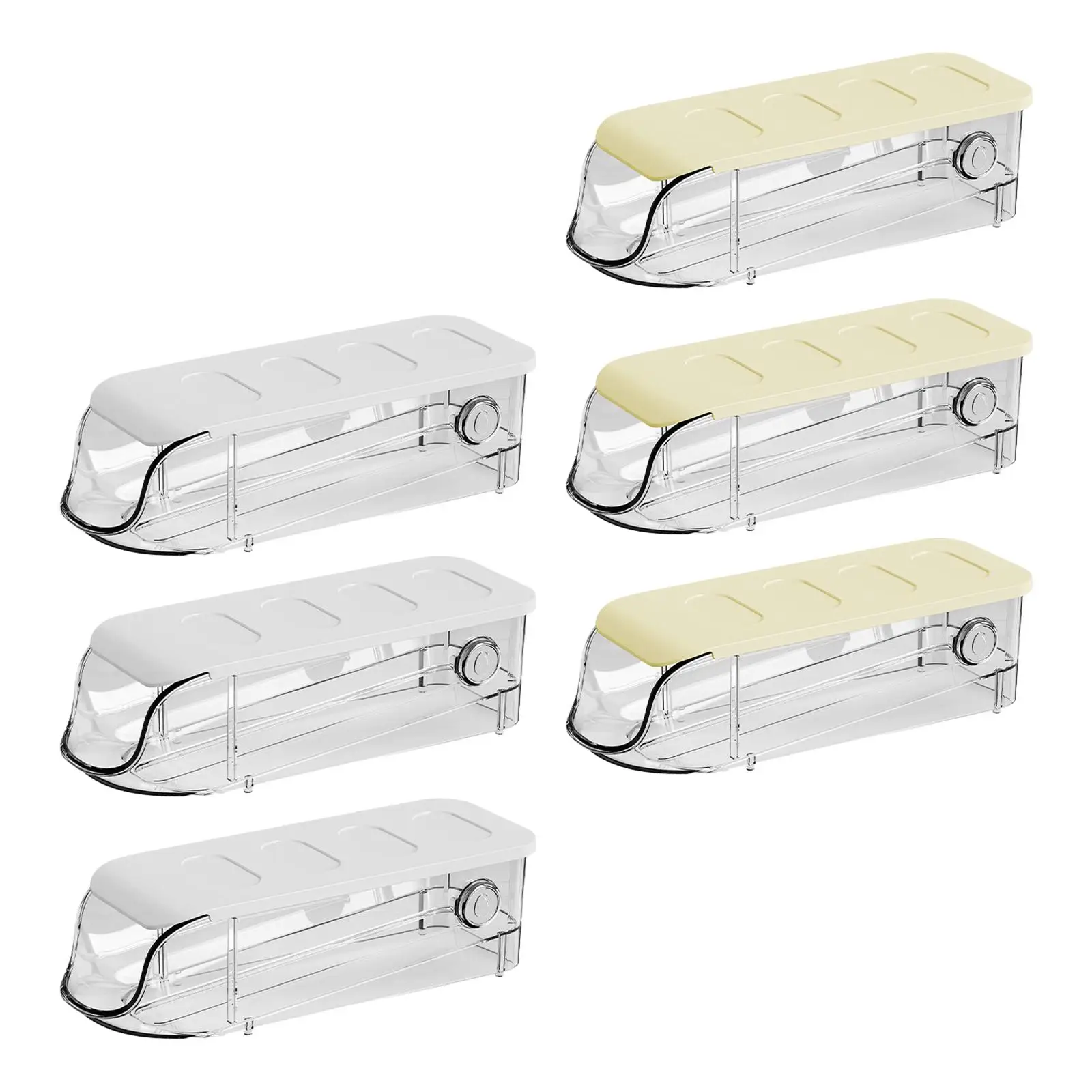 

3 Pieces Egg Dispenser Rolling Egg Holder Egg Storage Tray Egg Container for Kitchen Countertop Refrigerator Cabinet Cupboard