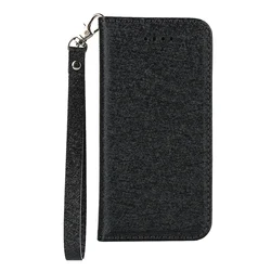 Luxurious Silk Style PU Leather Frosted Touch Case - Elegant Protection with Frosted Touch Coating for XZ3 (GSCSW Black)