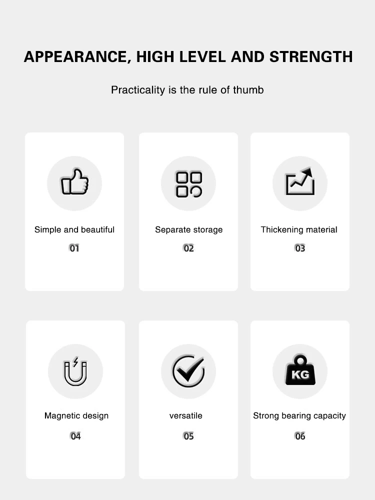 Description Picture 3 of itemRefrigerator Magnetic Attraction Storage Rack Home Wall Hanging Basket Kitchen Magnetic Iron Shelf Sundries Organizers Holder