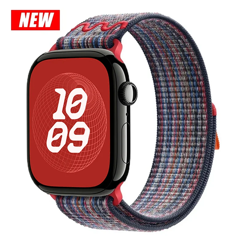 Nylon Sport Strap for Smartwatch - Adjustable Loop Bracelet in Multiple Sizes