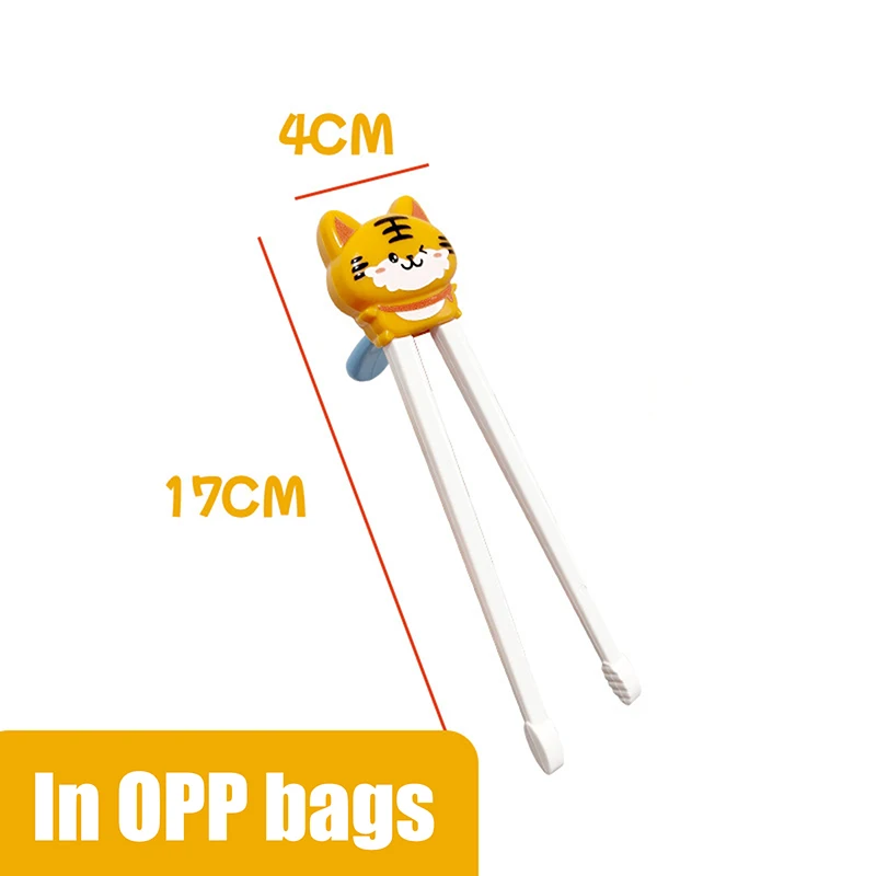 Cartoon Animal Head Children's Training Chopsticks - Reusable and Safe Tableware