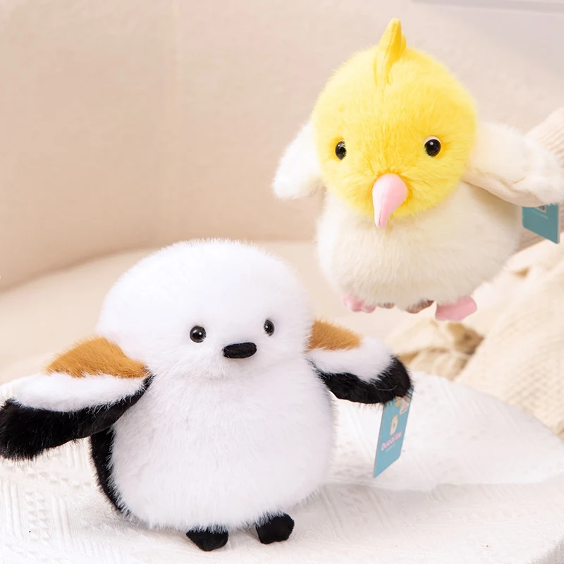 Colorful Soft Bird Plush Keychain Pendant Gift