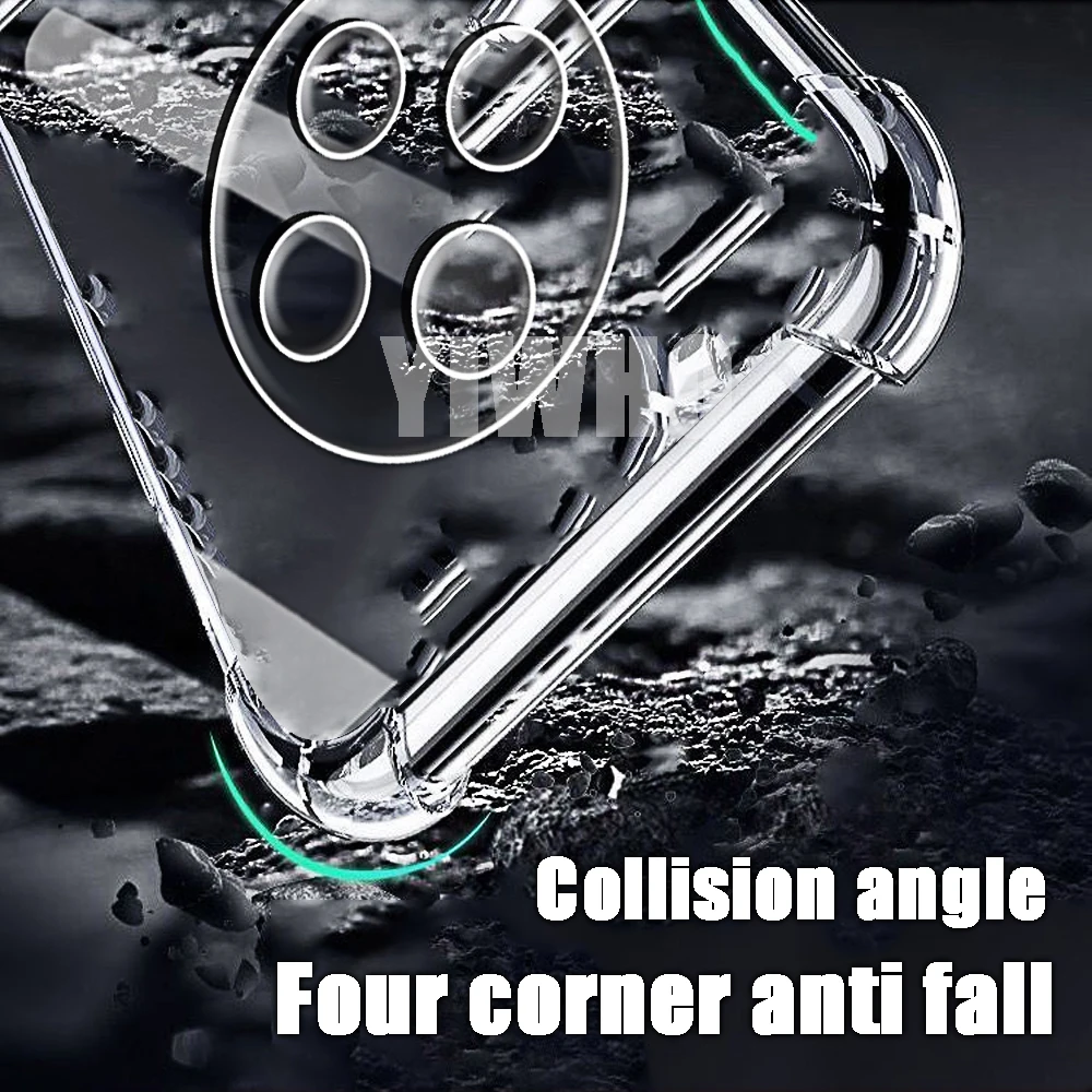 Phone Case Airbag Transparent Phone Case for Redmi A4 A3 A2 A1 Protective Lens Shockproof Back Soft TPU Soft Clera Full Cover