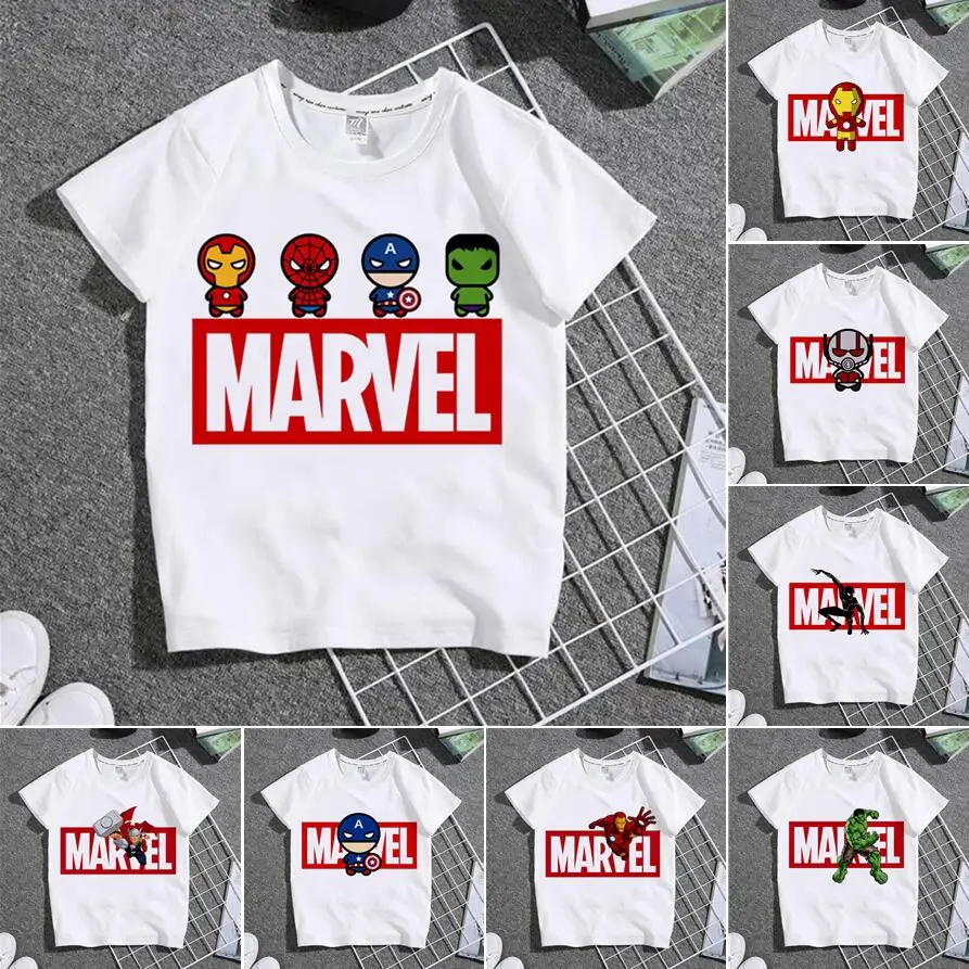 

New Children T-Shirt Cartoon Spiderman Baby Cartoons Clothes Kid Tee Shirts Little Baby Casual Fashion Top