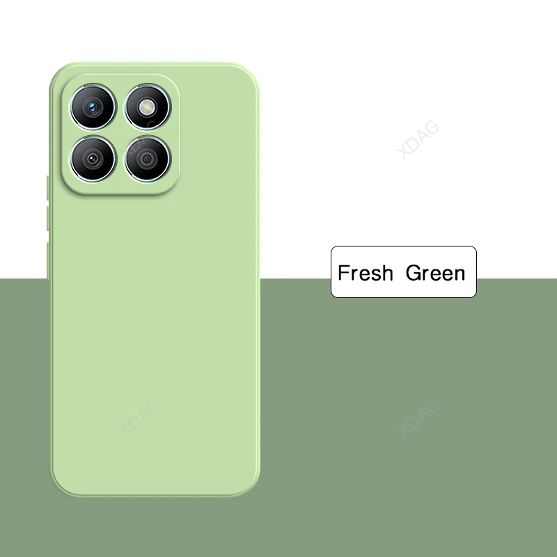 Sleek Fashion Square Liquid Silicone Soft Back Phone Case