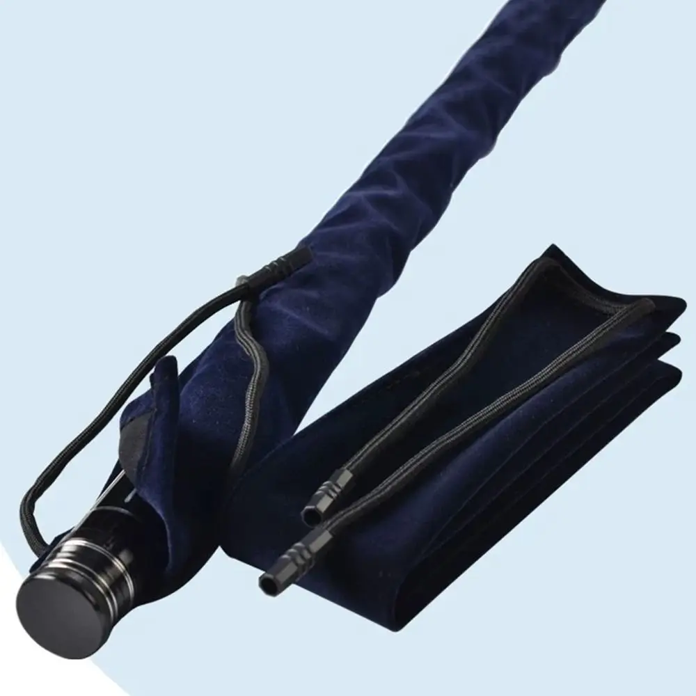 Multifunktionale Angelrute Tasche aus dickem Samt, zusammenklappbar, tragbar, Angelgerät, Aufbewahrungstasche, Köderrute Tasche – Detail 3
