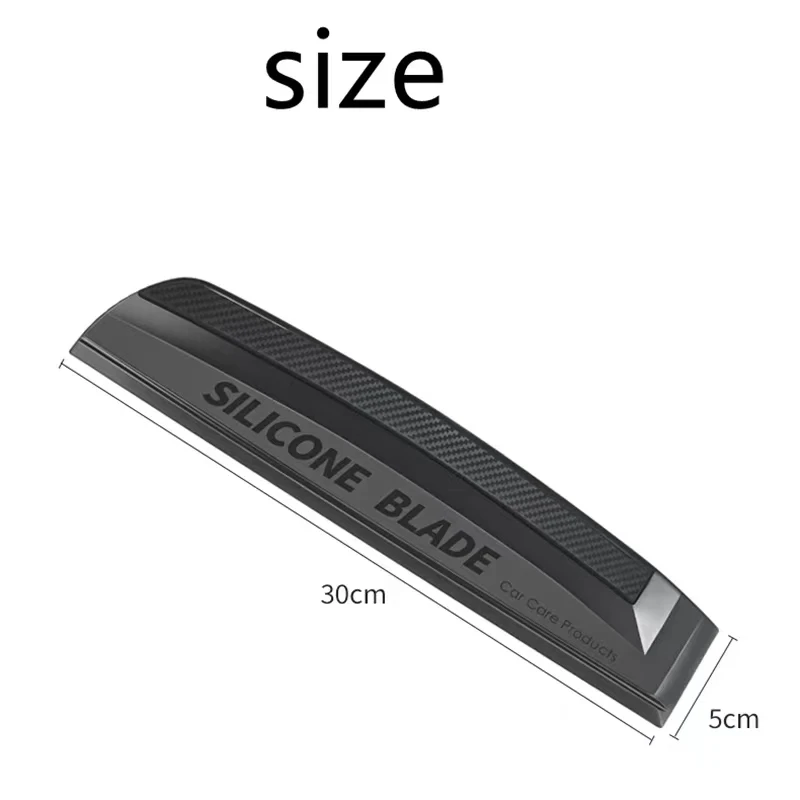Car Wrapping Tools Non-Scratch Soft Silicone Handy Squeegee Water Window Wiper Drying Blade Clean Scraping Film Scraper