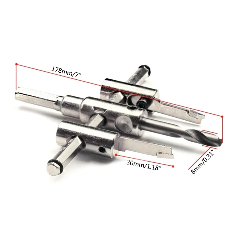 

Craftsmen Circle Hole Cutter Set Metal Hole Saw Drill Bit Tools for Woodworking Dropship
