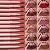 12Color Waterproof Lip Liner Pencil Dark Red Brown Lipstick Pencil Lip Outline Nude Matte Lipstick Crayon Contouring Tint Makeup 3