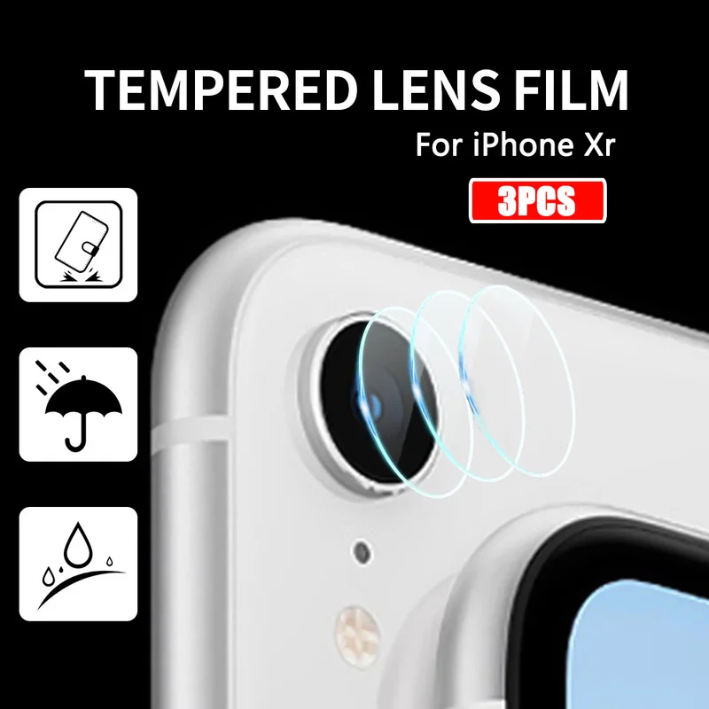 Ultra-Thin Tempered Glass Camera Lens Protector - Anti-Scratch HD Screen Film