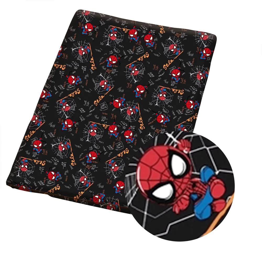 

Disney Spider Fabric Hot Handmade Sewing Patchwork Quilting Baby Dress Home Sheet Printed Fabric Kids Fabric