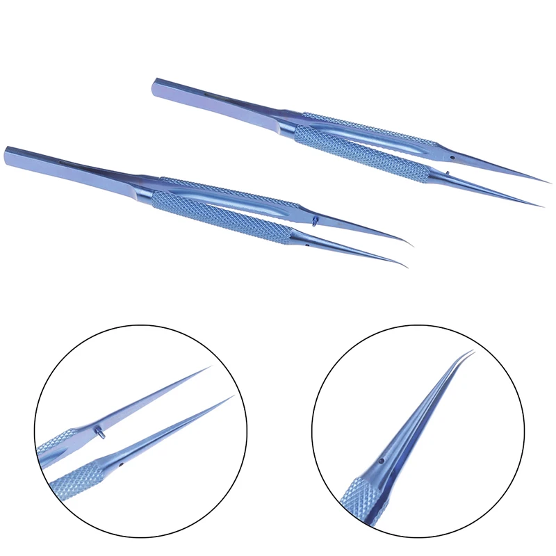Precision Tweezers Titanium Alloy Tweezers 0.15mm Edge 1 pcs