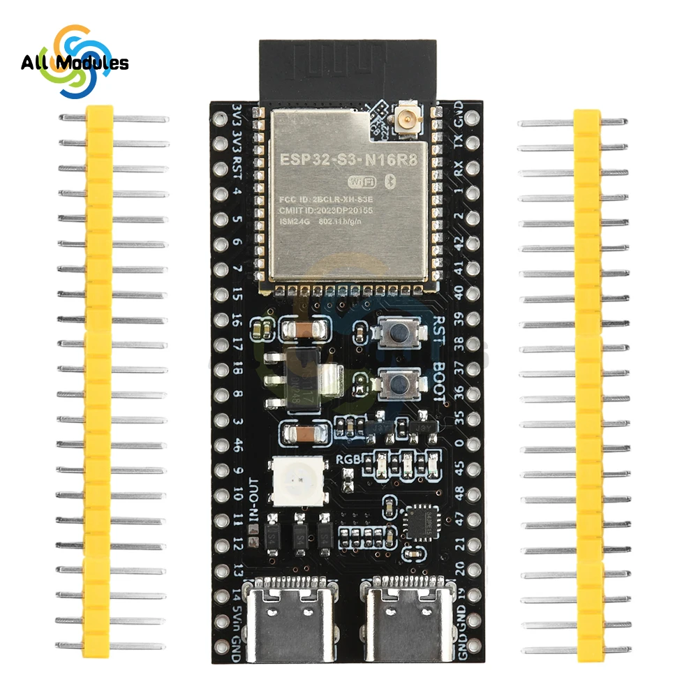 รูปสินค้า แผ่นพิมพ์พัฒนา ESP32-S3 สำหรับโปรเจกต์ IoT ขั้นสูง