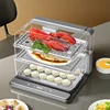 ZHENMI Folding Steam Cooking Pot Z6 Electric Steamer Home Steamer Transparent Multifunctional Large Capacity Three Layer 6