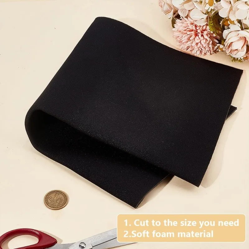 스폰지 속옷 가슴 패드, 브래지어 폼 원단, 브래지어 컵 패드, 코스프레 코스튬 의류 원피스, 40x40cm, 2 개