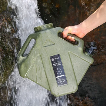 3-12L Camping Water Bucket Large Capacity Water Bag Container with Faucet Portable Car Water Tank for Picnic Hiking Travel 5