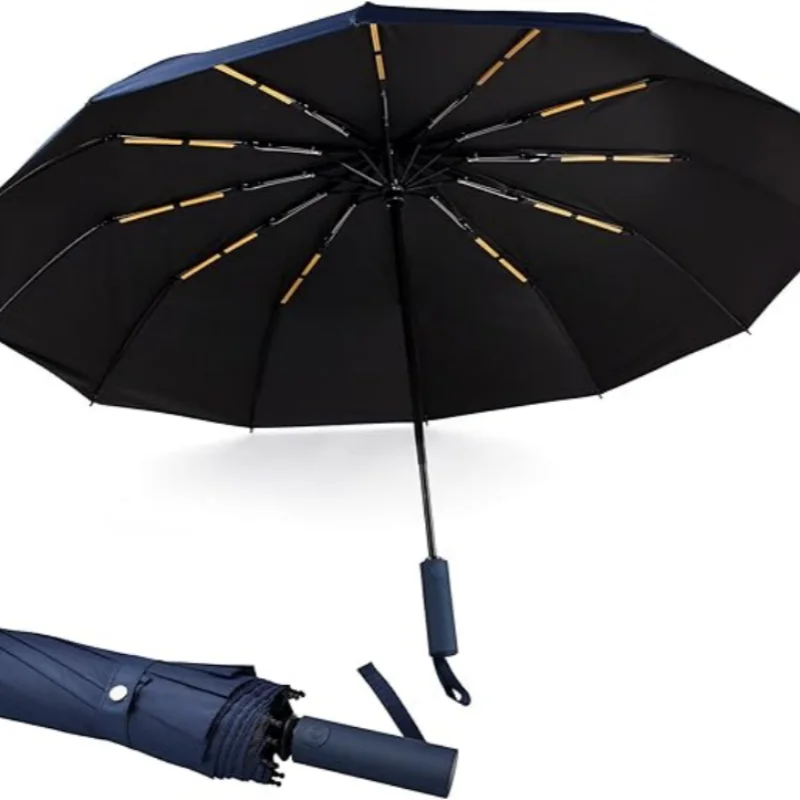 12 Bone Fully Automatic Folding Umbrella