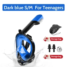  Professional Snorkeling Diving Mask Underwater Scuba Full Face Snorkel Mask Anti Fog Goggles for Kids Adult Swimming Equipment 