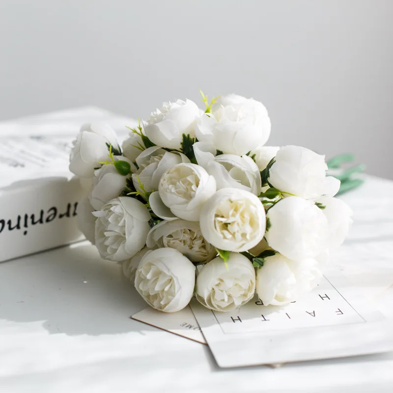 Elegant Peony Artificial Bouquet