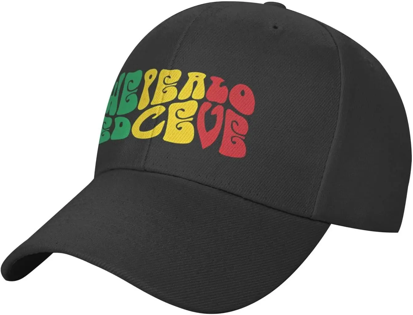 

Weed Peace Love Funny Soft Baseball Cap Perfect for Adding a Playful Touch to Your Outfits