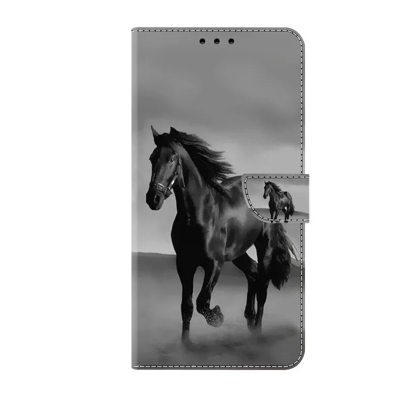 Premium Painted Wallet Flip Stand Case for Samsung Galaxy A17 - Elegant Book Cover Design