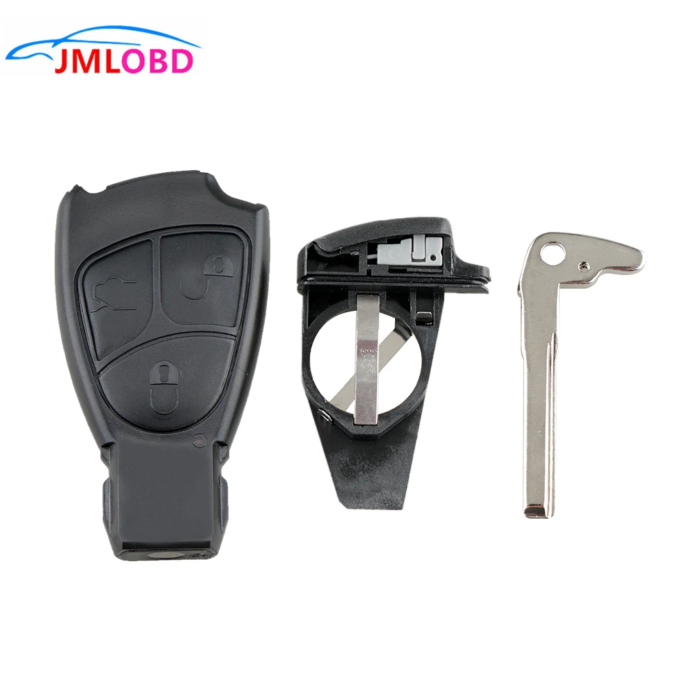 

Replacement Smart Car Remote Key Case Fob For Mercedes-Benz MB C E ML S SL SLK CLK AMG Soft 3 Buttons With Small Key