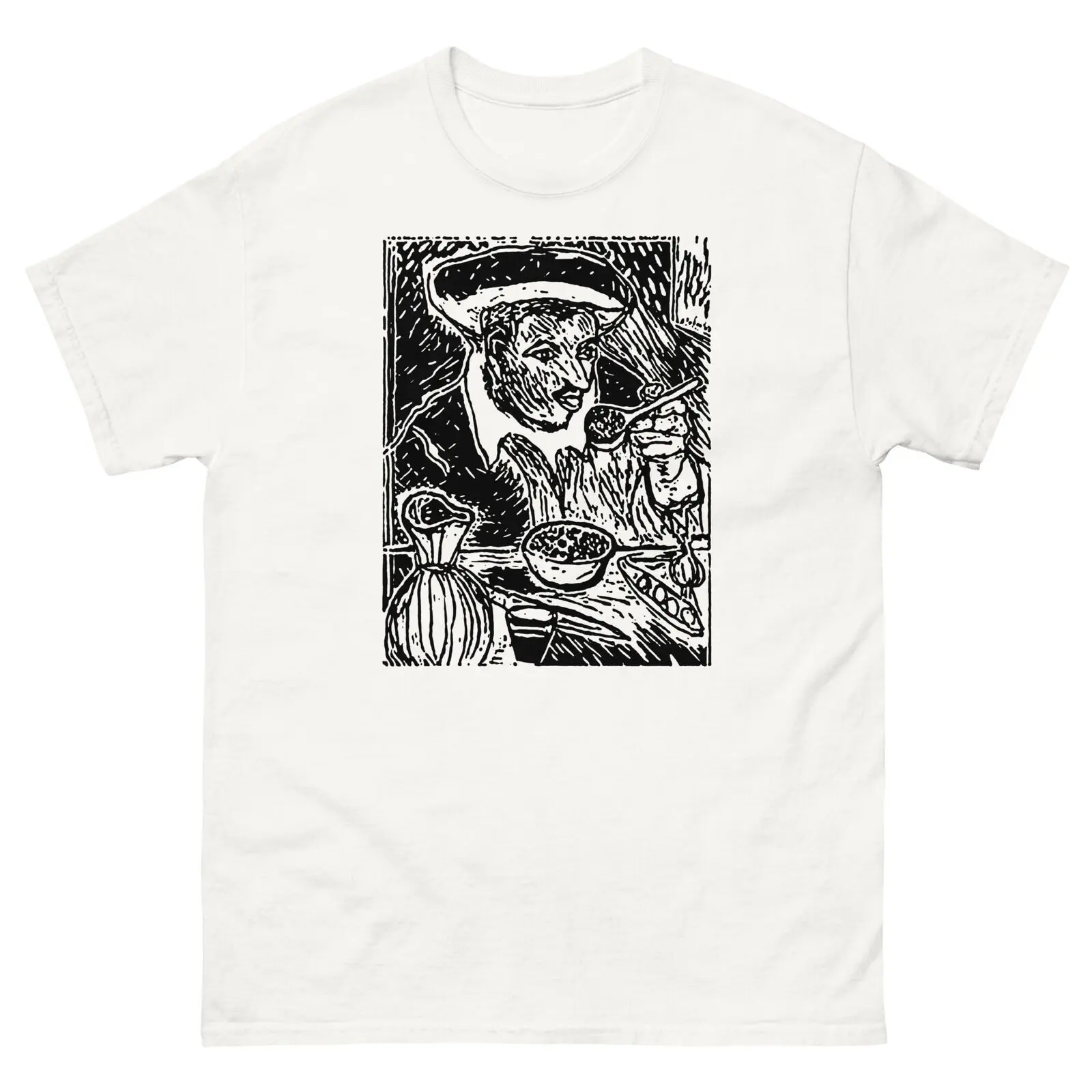 T-Shirt Vintage Unisex The Bean Eater Di Italo Scanga Maniche Lunghe O Corte