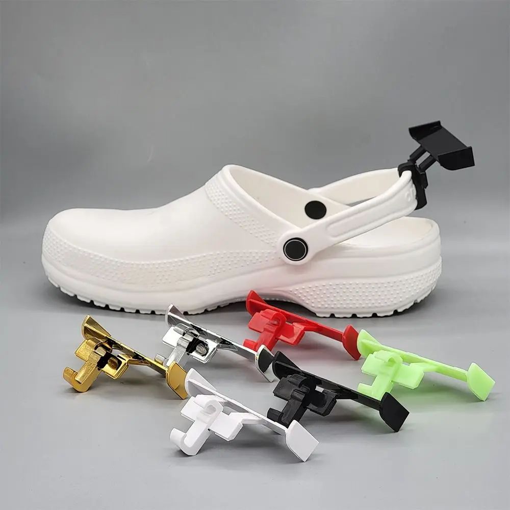 2 Stück Loch Schuh zubehör Schuh dekoration Clips Charm Schnalle Schuhe Schnalle Clip Höhle Slipper Schwanz Dekoration – Detail 4