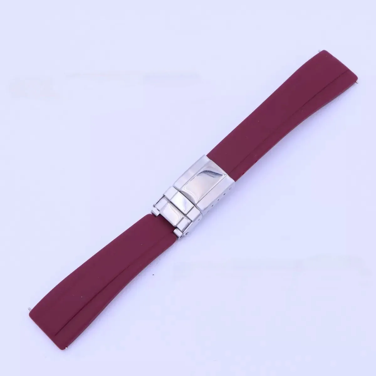 Universal 20mm Silicone Rubber Watch Strap - Versatile Wristband