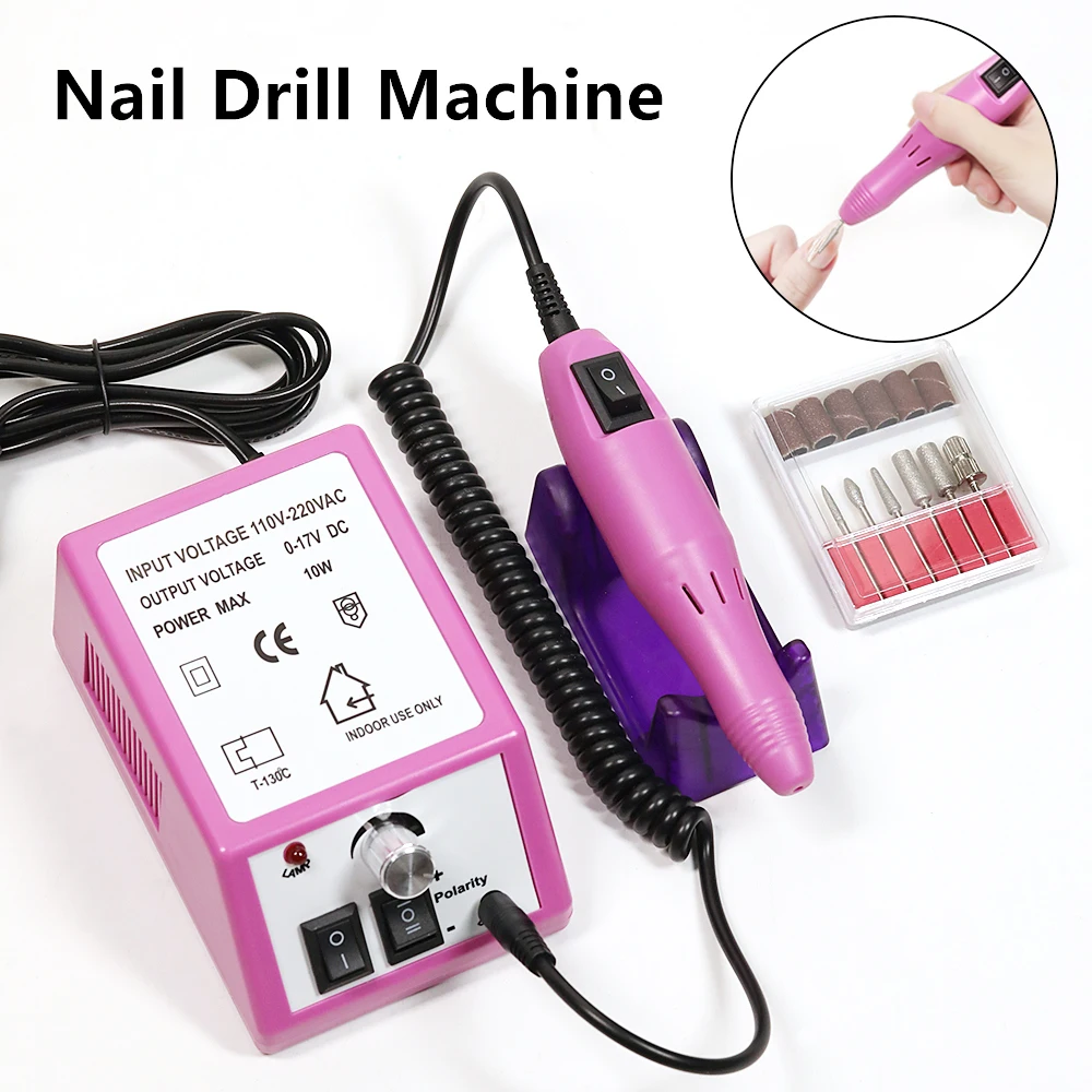 Nail Drill Machine Electric Manicure Milling Cutter Kit Gel Polish Professional Manicure Tool Salon Equipment electric nail drill