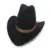 Cowboy Hat for Men Women Felt Wide Brim Cowgirl Hat with Strap 25