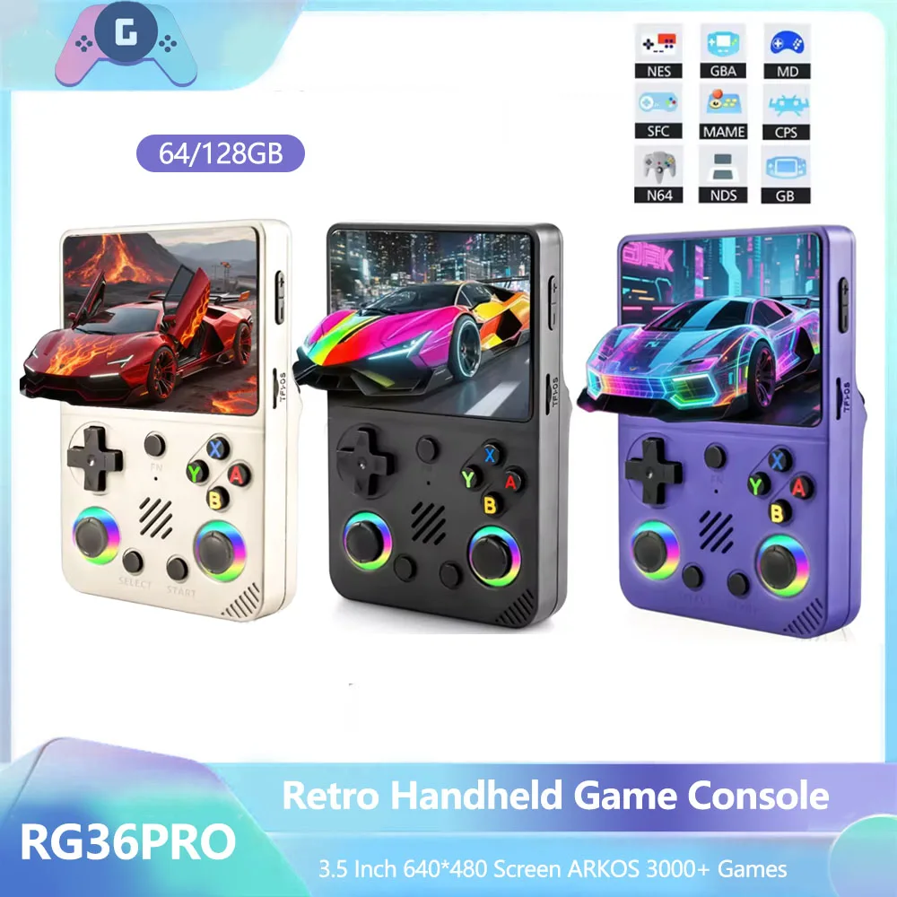 Rg36pro Retro Handheld Game Console With Ips Screen And Battery_voghion.com