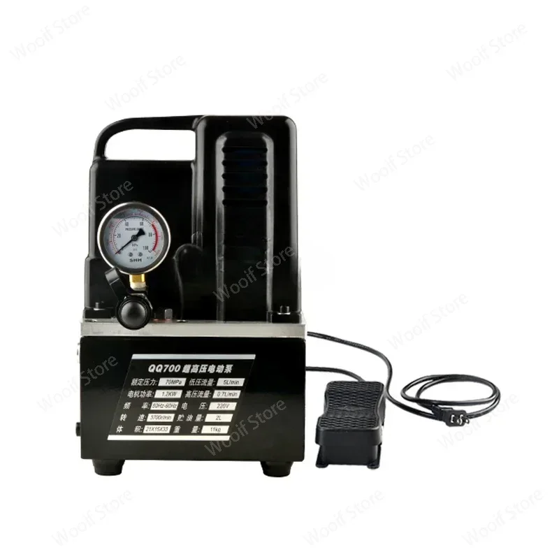 Produktbild von 1200W Elektrische Hydraulikpumpe – 700 Bar, 3L Ölkapazität, Einzelkreis – Mit Kabelgebundener Fernbedienung – 220V, 50Hz
