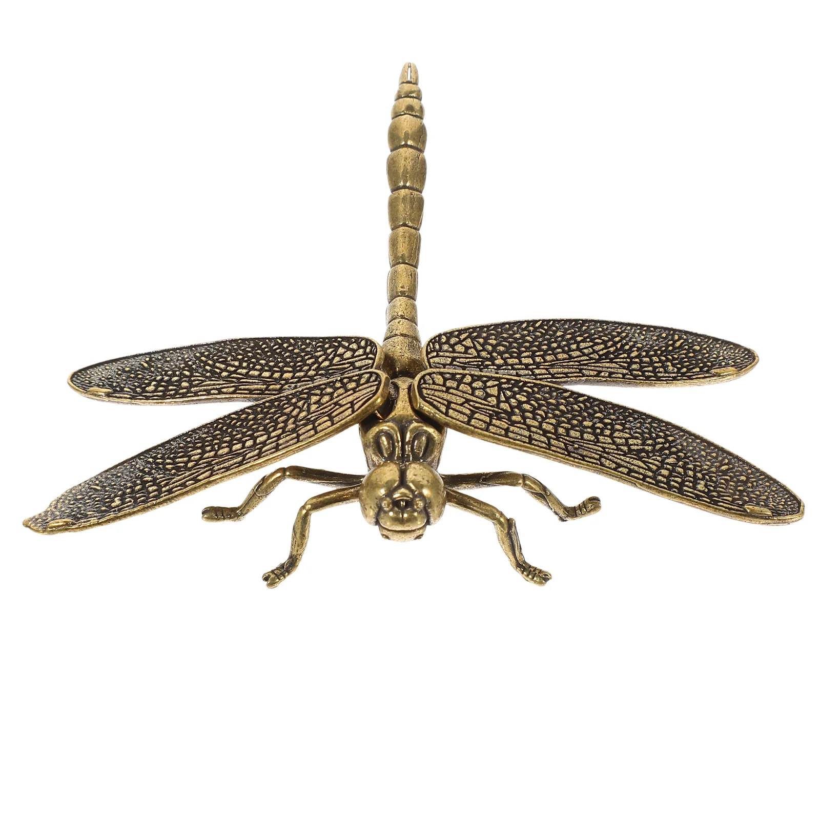 

Brass Dragonfly Figurine Dragonfly Copper Sculpture Ornament Figurine for Home Office