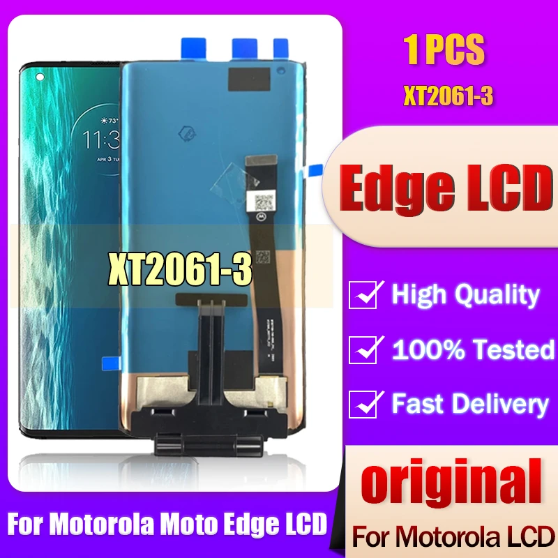 Test Original Display For Motorola Edge Plus Screen XT2061 3 LCD and