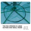 50/60/70cm Automatic Fishing Net Portable Folding Fly Fish Mesh For Carp Crucian Crab Shrimp Lobster Multi Holes Fish Net 4