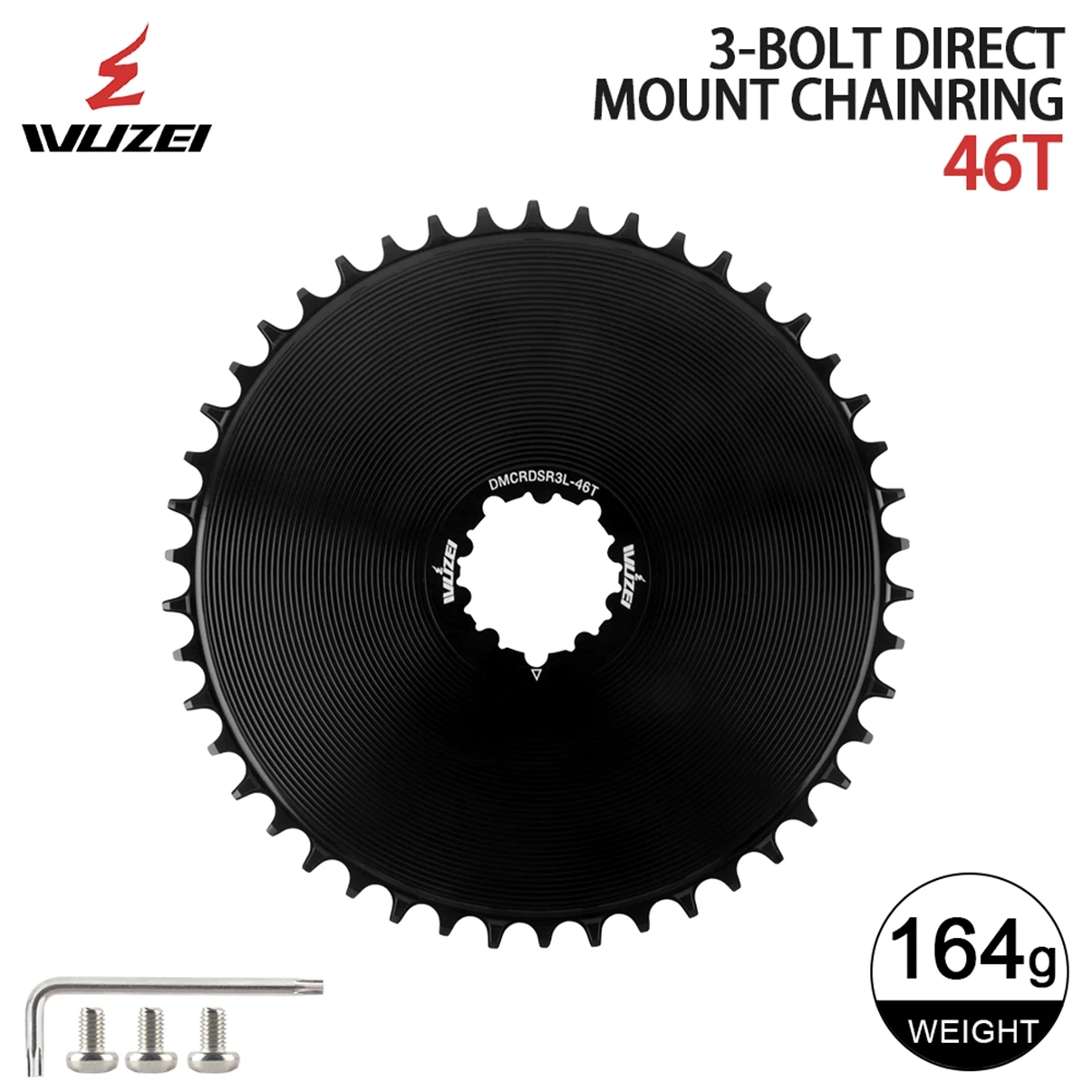 Wuzei 3 Schrauben Fahrradkettenblatt Rennrad schmales breites Kettenblatt 4,2 mm Offset Rennrad Kies Fahrrad Kettenrad Krone für SRAM GXP Kurbel – Detail 25