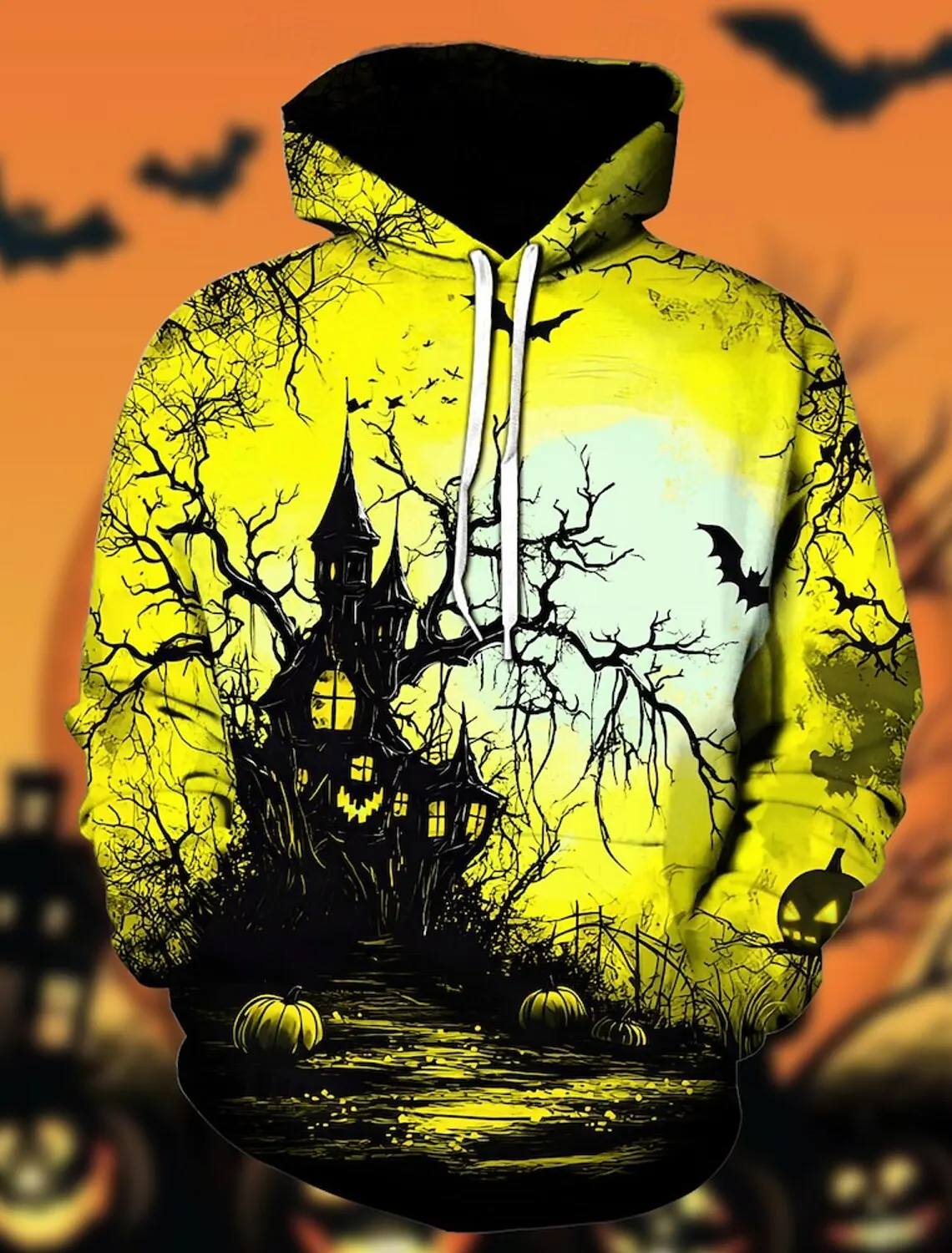 thumbnail image 1 of Nueva sudadera con capucha de moda de Halloween con patrón de bolsillo frontal 3D para parejas, disfraz de carnaval de Halloween, fiesta, festival de impresión 3D, 1 of 4