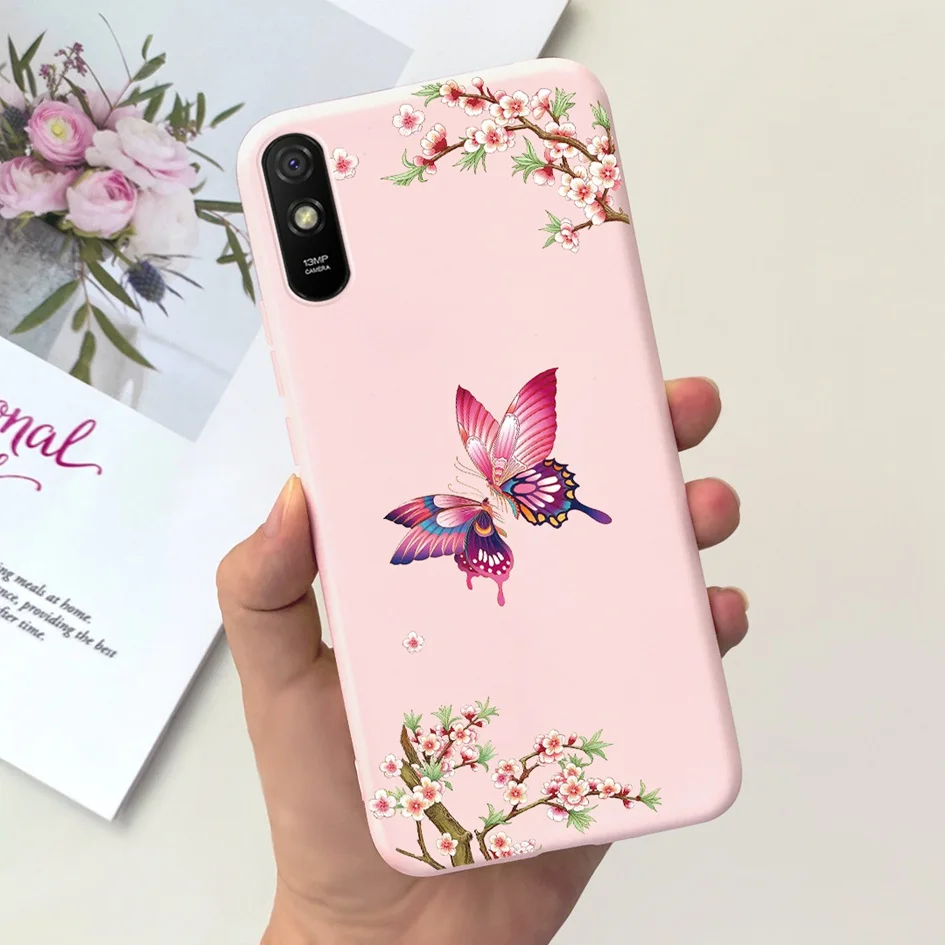 Lovely Astronaut & Butterfly Soft Silicone Phone Back Cover