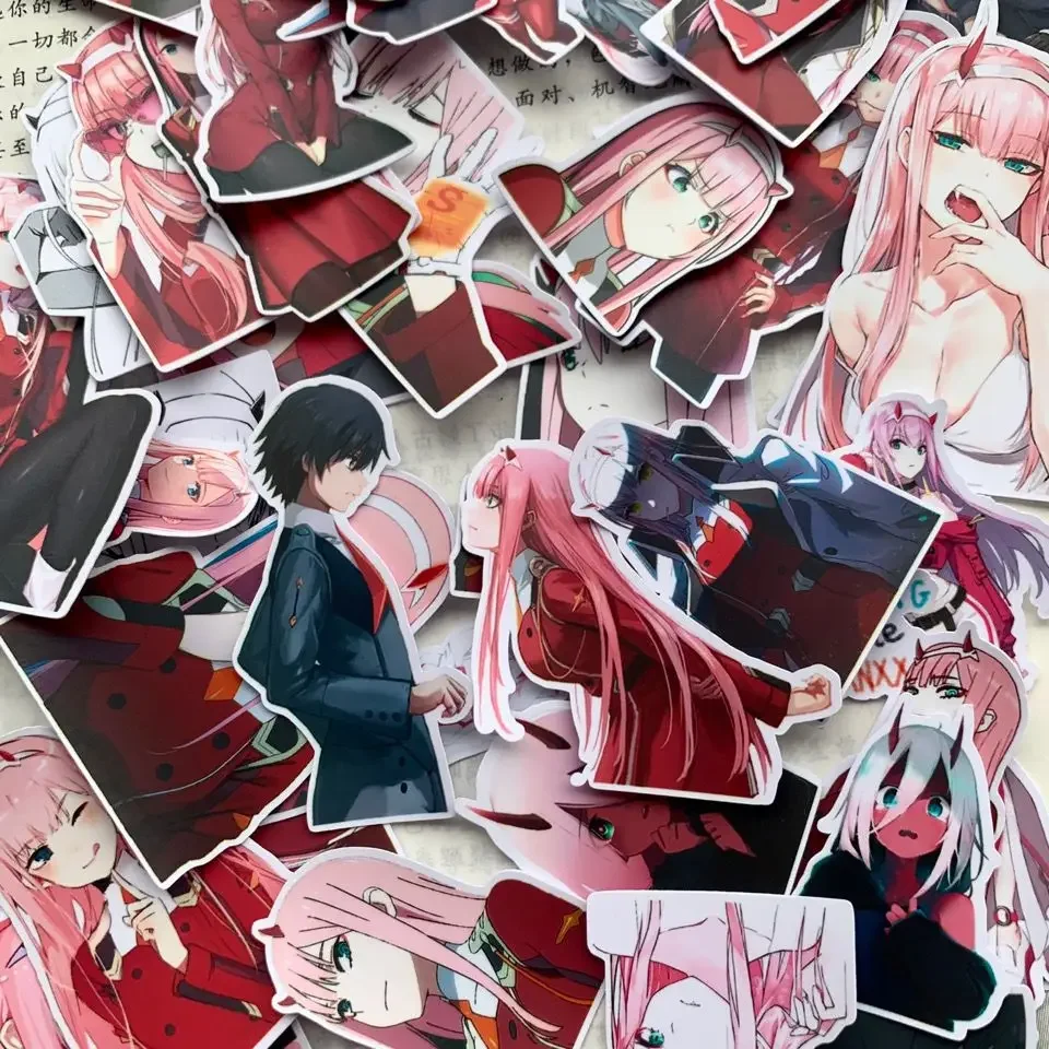 

Darling in The FranXX National Team 02 Anime Notebook Ledger Decoration Sticker Monochrome Sticker