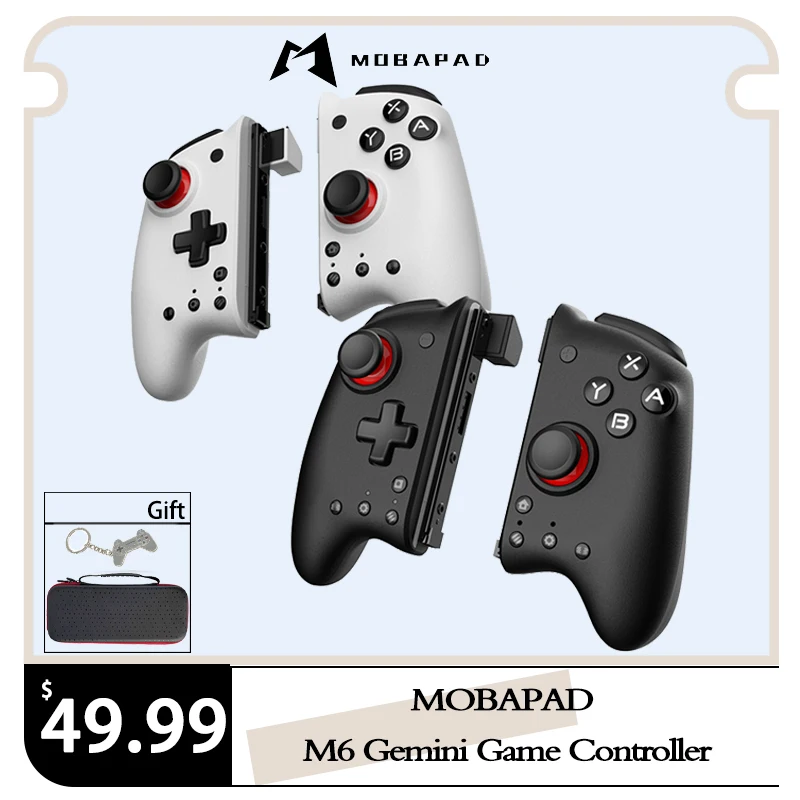 MOBAPAD M6 Gemini M6s Game Console Controller for Nintendo Switch Joypad  Left Right Handle Grip for Nintend Switch OLED Gamepad