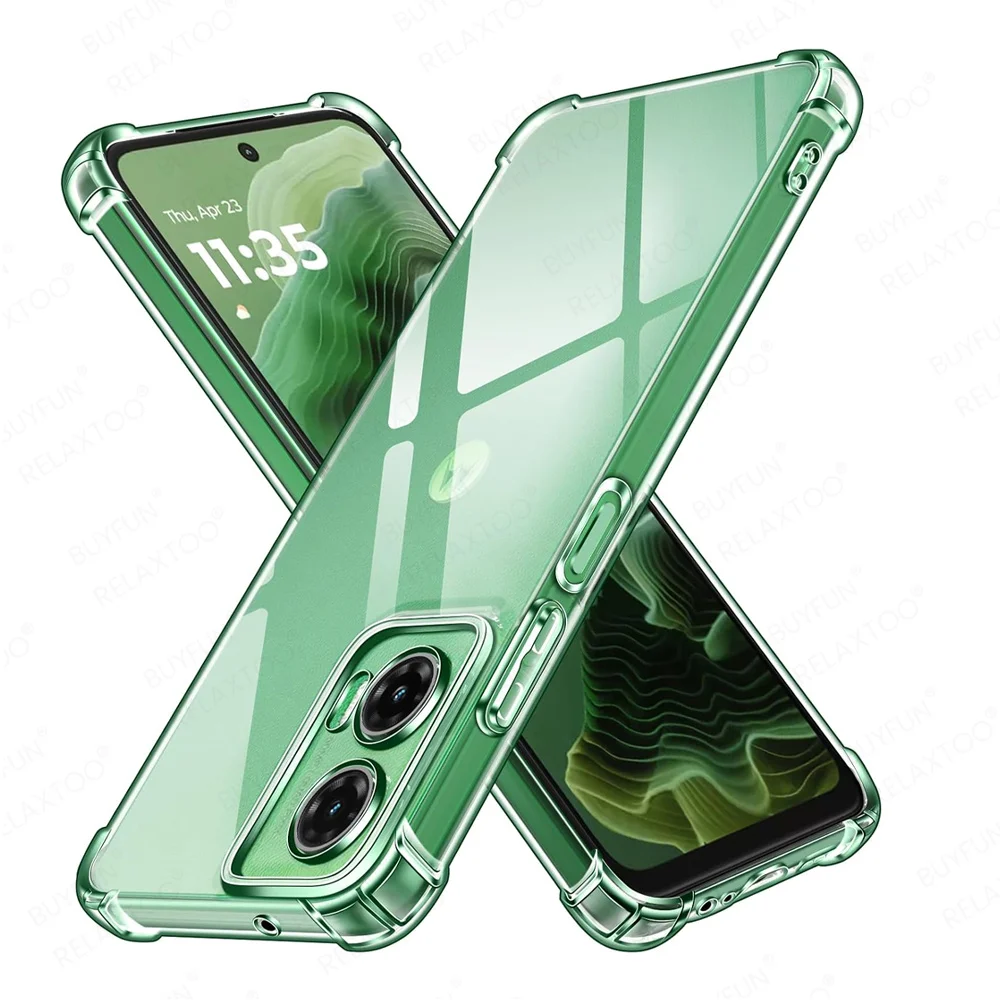 Motorola Moto G Series Anti-Yellow Transparent Shockproof Soft Back Case
