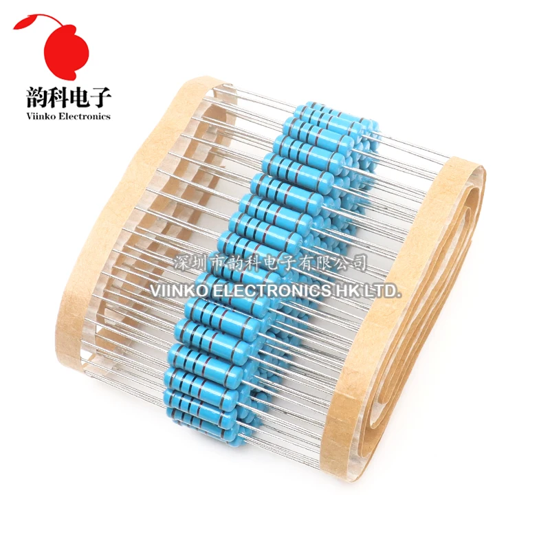 20pcs 2W Metal Film Resistors 1% 0R-2.2M 2.2 10 100 120 150 220 270 330 390 470 1K 2.2K 4.7K 10K 15K 22K 47K 100K 470K 1M ohm metal film resistors
