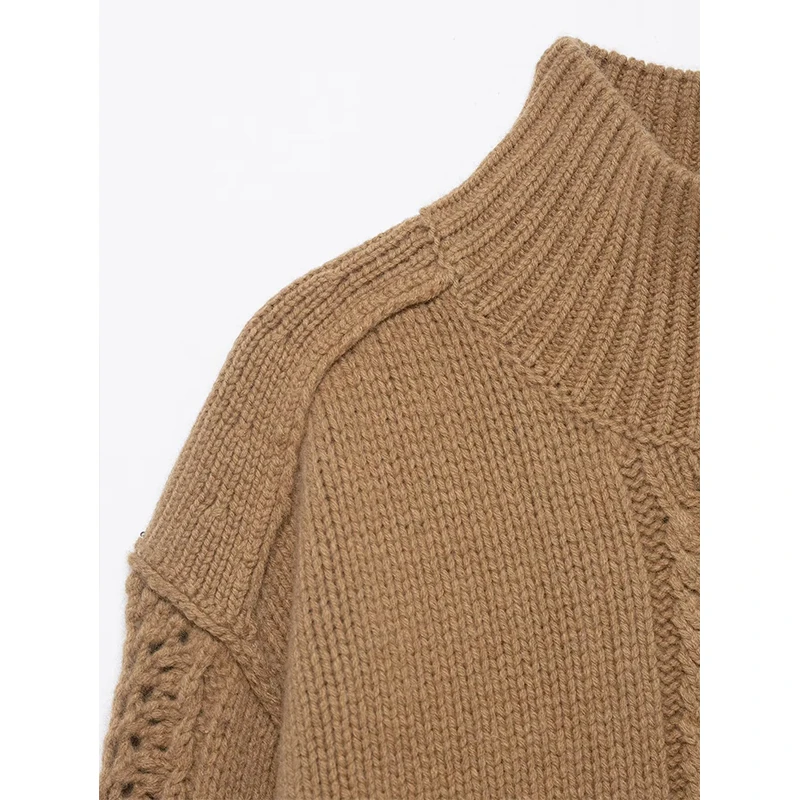 Women's Knitted Pullover Women Fashion Long Sleeve Turtleneck Sweater 2025 New Casual Winter Loose Knitwear Sweaters Tops ﻿ ﻿